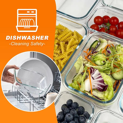 Premium Glass Meal Prep Containers with Lids