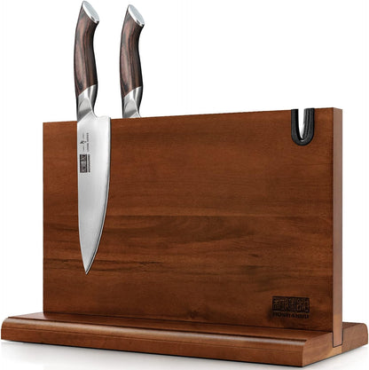 9-Piece Hand Forged Butcher Knife Set with Magnetic Block
