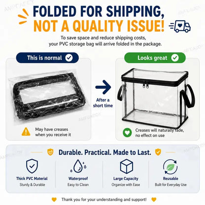 📦Large Heavy-Duty Thick Clear Storage Bag for Clothes, Moving & Storage
